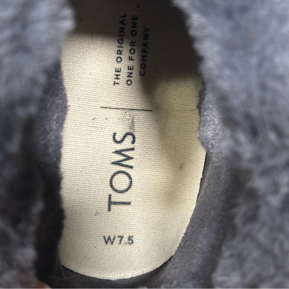 Toms Paxton Slip On Fur-Lined Sneaker Suede Women Size 7.5 - Picture 8 of 11